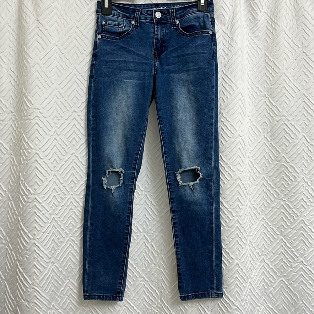 7 For All Mankind Girls‎ Ripped Skinny Boyfriend Jeans